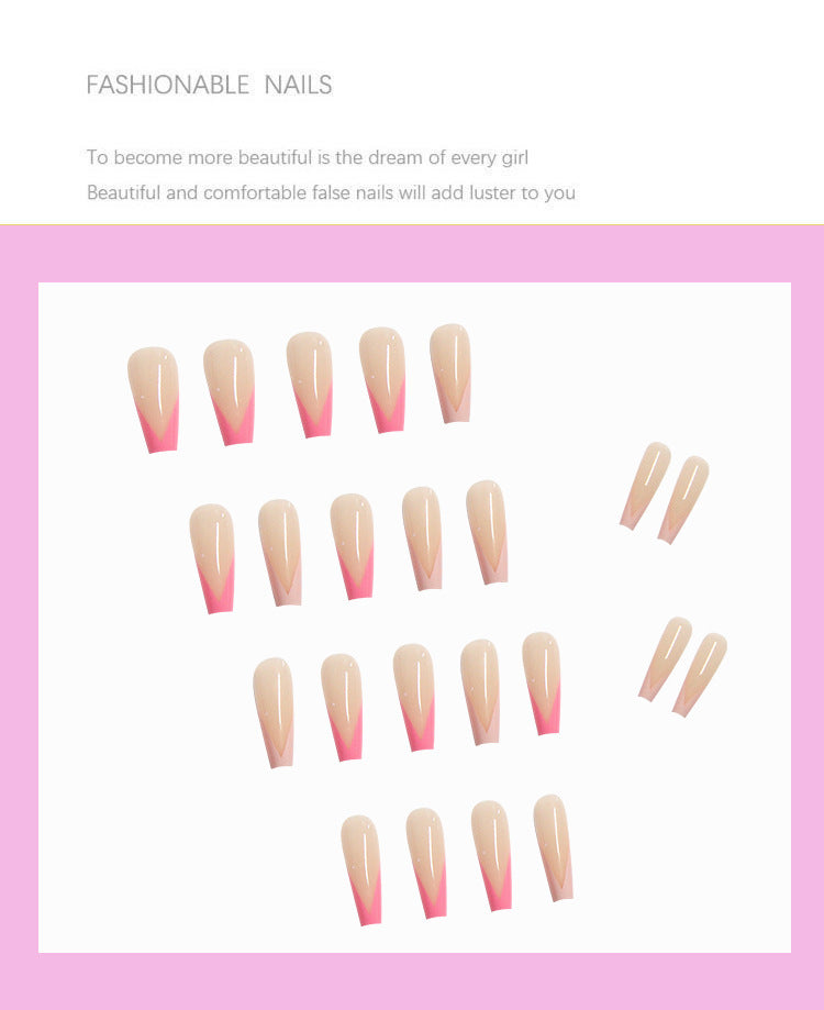 French European And American Long Ballet Fake Nails - Mes Faux Ongles