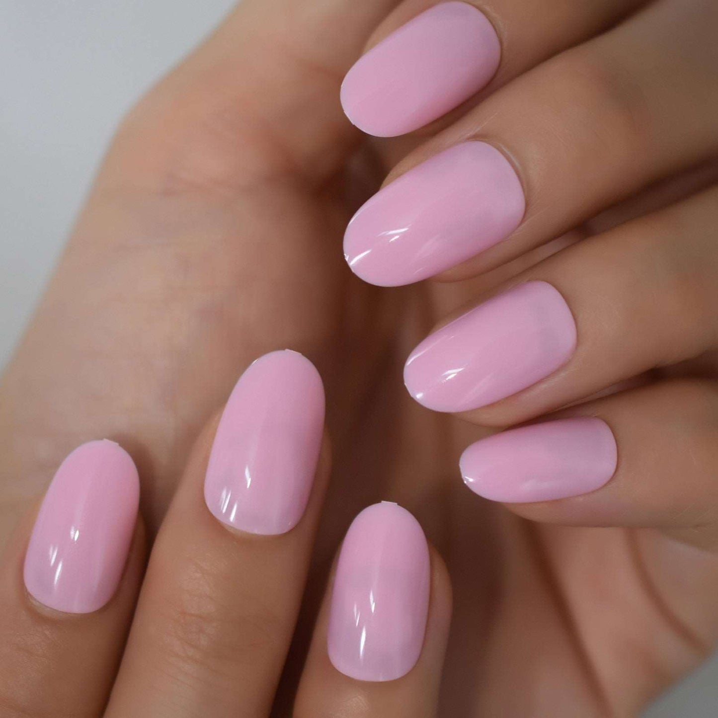 Faux Ongles Courts Rose Brillant - Mes Faux Ongles